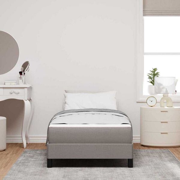 vidaXL Κρεβάτι με ελατήρια Άλλο Taupe 90 x 200 cm ύφασμα