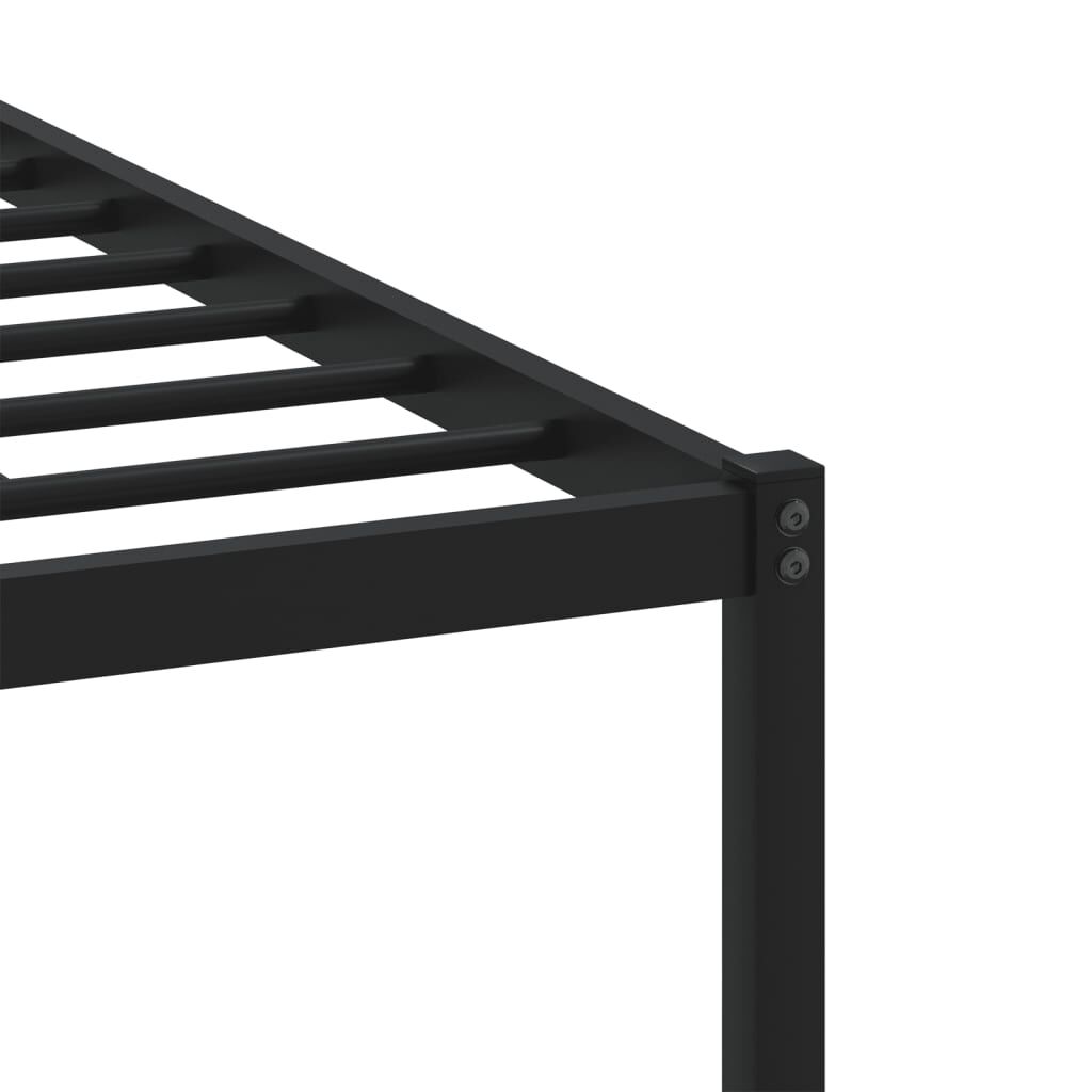 vidaXL Σκελετός Κρεβ. Χωρίς Στρώμα Sonoma Δρυς 150x200 εκ. Μεταλλικό