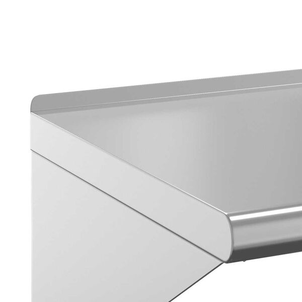 vidaXL Ράφι Τοίχου Ασημί 50x30x31 εκ. Ανοξείδωτο Ατσάλι