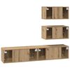 vidaXL Σετ επίπλου τηλεόρασης 4 pcs artisan δρυς Επεξεργασμένο ξύλο