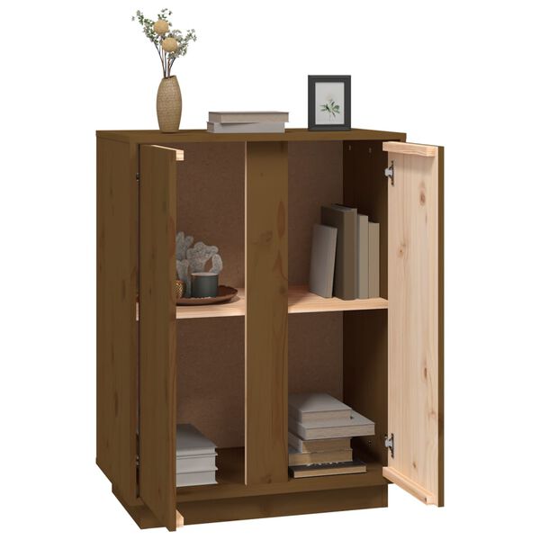 vidaXL Ντουλάπι Καφέ Μέλι 60x35x80 εκ. από Μασίφ Ξύλο Πεύκου