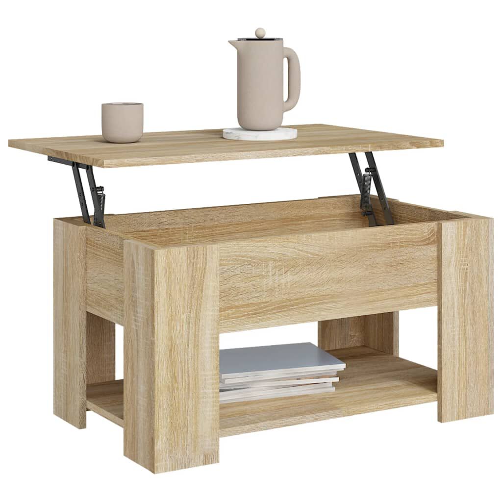 vidaXL Τραπεζάκι Σαλονιού Sonoma Δρυς 79x49x41 εκ. Επεξεργασμένο Ξύλο