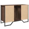 vidaXL Ντουλάπι Νιπτήρα Μπάνιου Καφέ Δρυς 91x35x60 εκ. Επεξ. Ξύλο