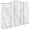 vidaXL Συρματοκιβώτια Τοξωτά 6 τεμ. 300x50x220/240 εκ. Γαλβαν. Ατσάλι