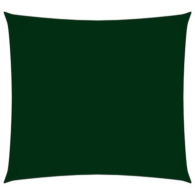 vidaXL Πανί Σκίασης Τετράγωνο Σκούρο Πράσινο 3,6x3,6 μ. Ύφασμα Oxford