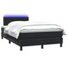vidaXL &Kappa;&rho;&epsilon;&beta;ά&tau;&iota; Boxspring &mu;&epsilon; &Sigma;&tau;&rho;ώ&mu;&alpha; & LED &Mu;&alpha;ύ&rho;&omicron; 120x220 cm &Beta;&epsilon;&lambda;&omicron;ύ&delta;&iota;&nu;&omicron;