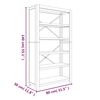 vidaXL Βιβλιοθήκη με 5 Επίπεδα 80 x 30 x 140 εκ. Μασίφ Ξύλο Ακακίας