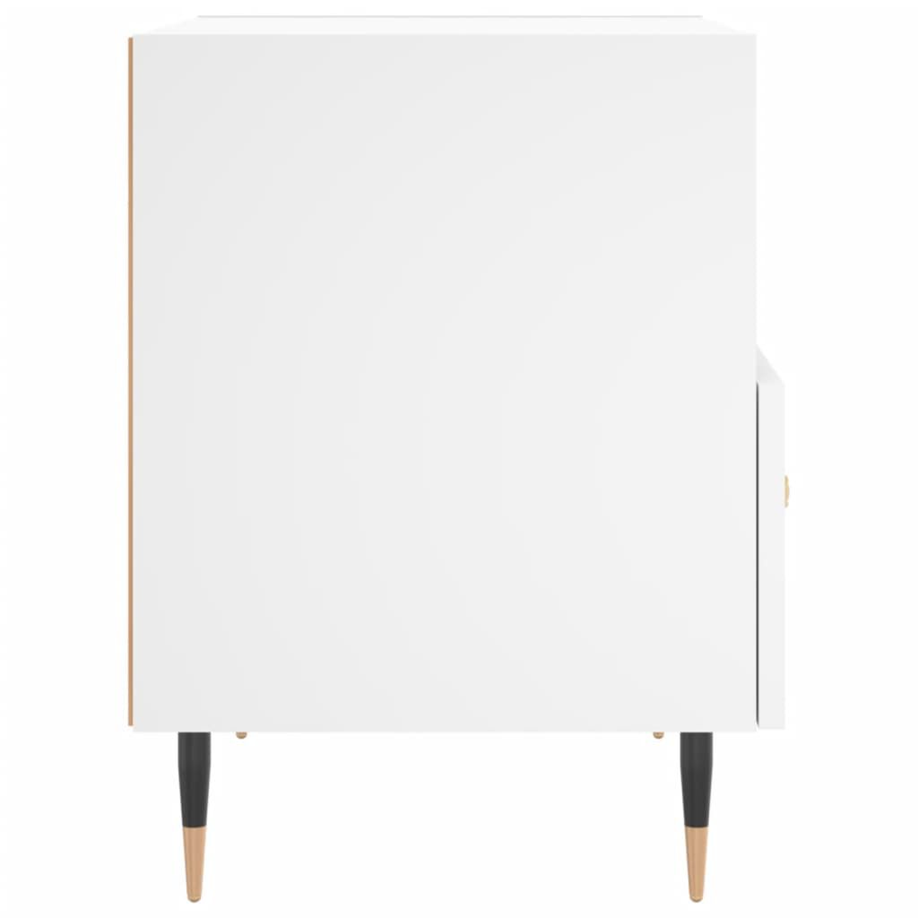 vidaXL Κομοδίνο Λευκό 40 x 35 x 47,5 εκ. από Επεξεργασμένο Ξύλο