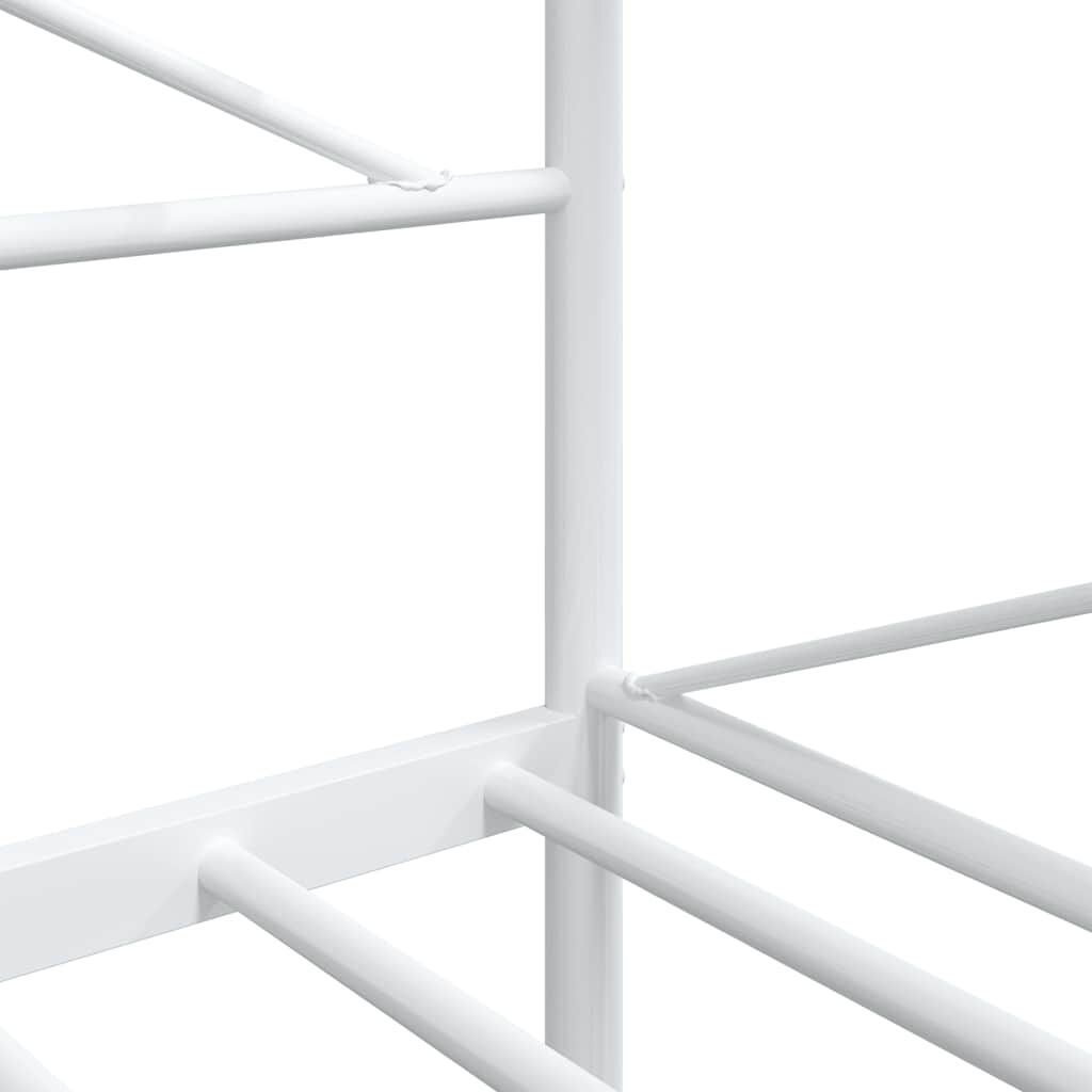 vidaXL Κρεβάτι ημέρας χωρίς στρώμα Λευκό 107x203 cm Ατσάλι