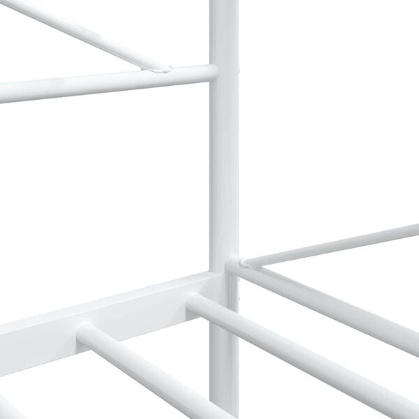 vidaXL Κρεβάτι ημέρας χωρίς στρώμα Λευκό 107x203 cm Ατσάλι