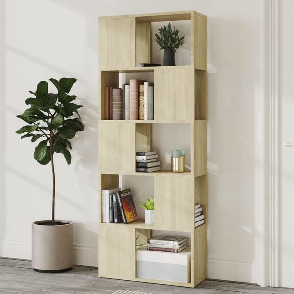 vidaXL Βιβλιοθήκη/Διαχωριστικό Χώρου Sonoma Δρυς 60x24x155 εκ.