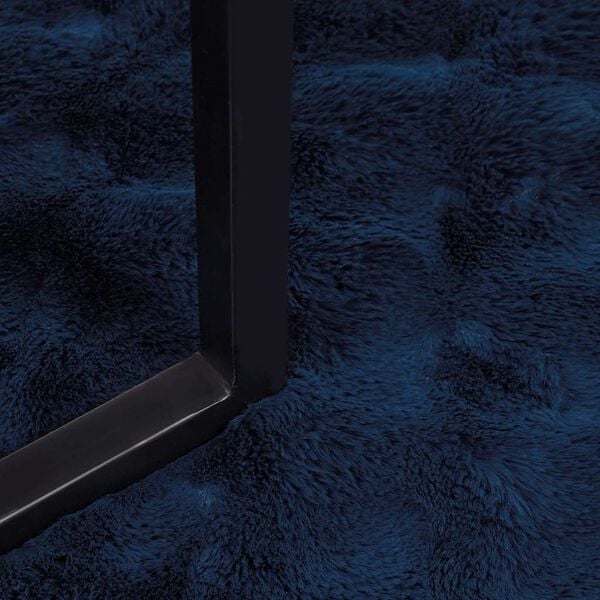 vidaXL Ψεύτικη κουβέρτα από κουνέλι 4 pcs Θαλασσί Μπλε 240 x 270 εκ.