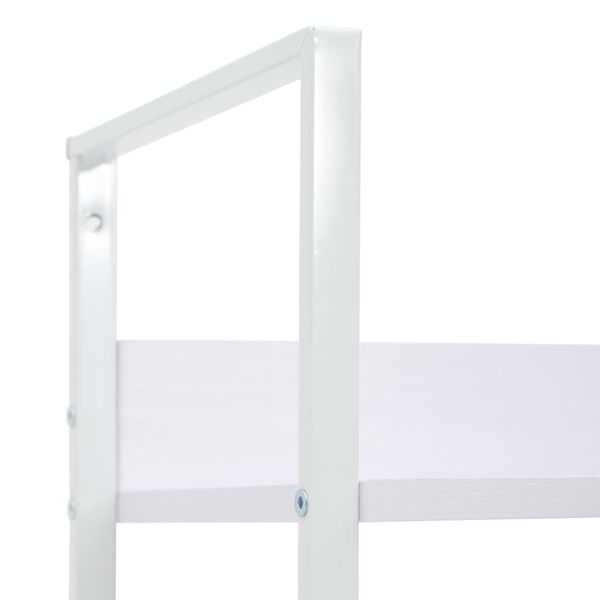 vidaXL Ραφιέρα 4 Επιπέδων Λευκή 60x27,6x124,5 εκ. Επεξεργασμένο Ξύλο