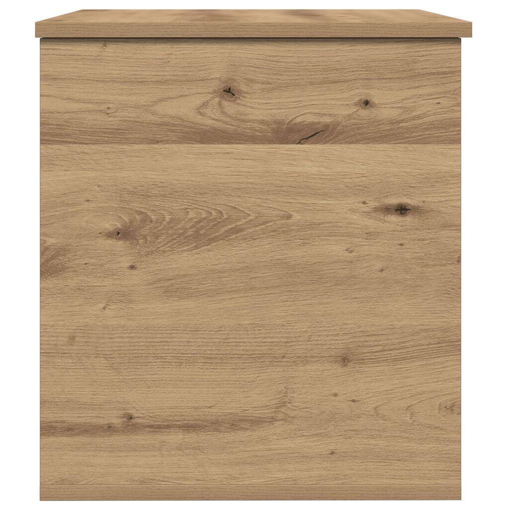 vidaXL Κουτί Αποθήκευσης με Καπάκι σε Στυλ Artisan Oak 60x42x46 εκ Επεξεργασμένο Ξύλο