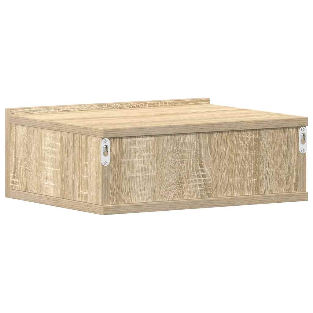 vidaXL Κομοδίνα Κρεμαστά 2 τεμ. Sonoma Δρυς 40x30x15εκ. από Επεξ. Ξύλο