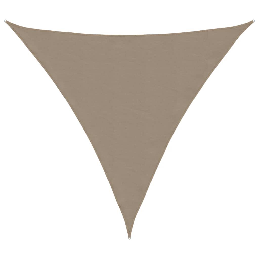 vidaXL Πανί Σκίασης Τρίγωνο Taupe 3 x 3 x 3 μ. από Ύφασμα Oxford