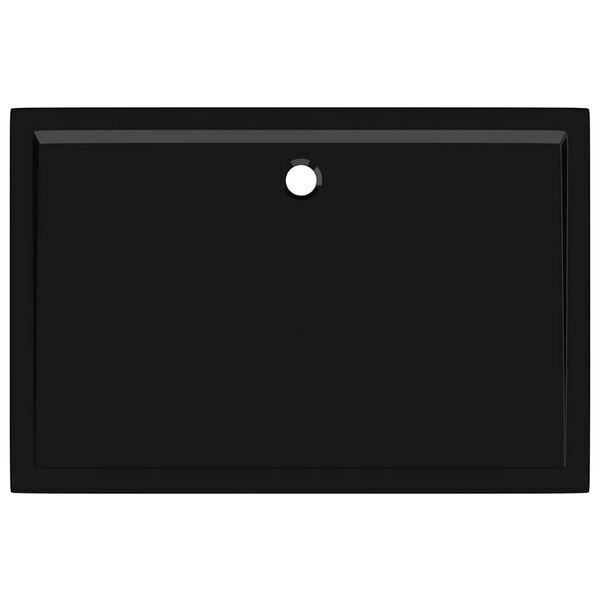 vidaXL Βάση Ντουζιέρας Ορθογώνια Μαύρη 80 x 120 εκ. από ABS