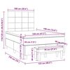 vidaXL &Kappa;&rho;&epsilon;&beta;ά&tau;&iota; Boxspring &mu;&epsilon; &Sigma;&tau;&rho;ώ&mu;&alpha; &Mu;&alpha;ύ&rho;&omicron; 120x190 &epsilon;&kappa;. &Upsilon;&phi;&alpha;&sigma;&mu;ά&tau;&iota;&nu;&omicron;