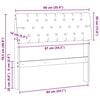 vidaXL Ταπετσαρισμένο κεφαλάρι Taupe 90 cm Στερεά ξυλεία πεύκου