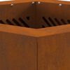 vidaXL Φωτιά Καφέ 38 x 38 x 51 cm Ατσάλι σκληρυθέν στον αέρα