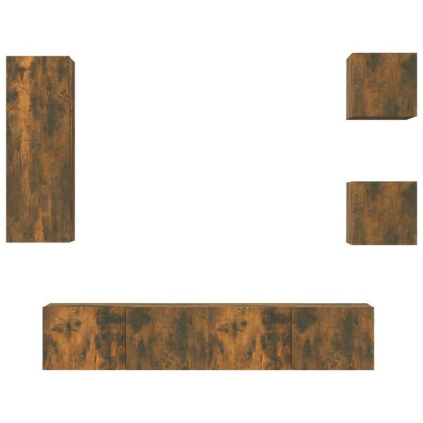 vidaXL &Sigma;&epsilon;&tau; &Epsilon;&pi;ί&pi;&lambda;&omega;&nu; &Tau;&eta;&lambda;&epsilon;ό&rho;&alpha;&sigma;&eta;&sigmaf; 5 &Tau;&epsilon;&mu;&alpha;&chi;ί&omega;&nu; &Kappa;&alpha;&pi;&nu;&iota;&sigma;&tau;ή &delta;&rho;&upsilon;&sigmaf; &Epsilon;&pi;&epsilon;&xi;. &Xi;ύ&lambda;&omicron;