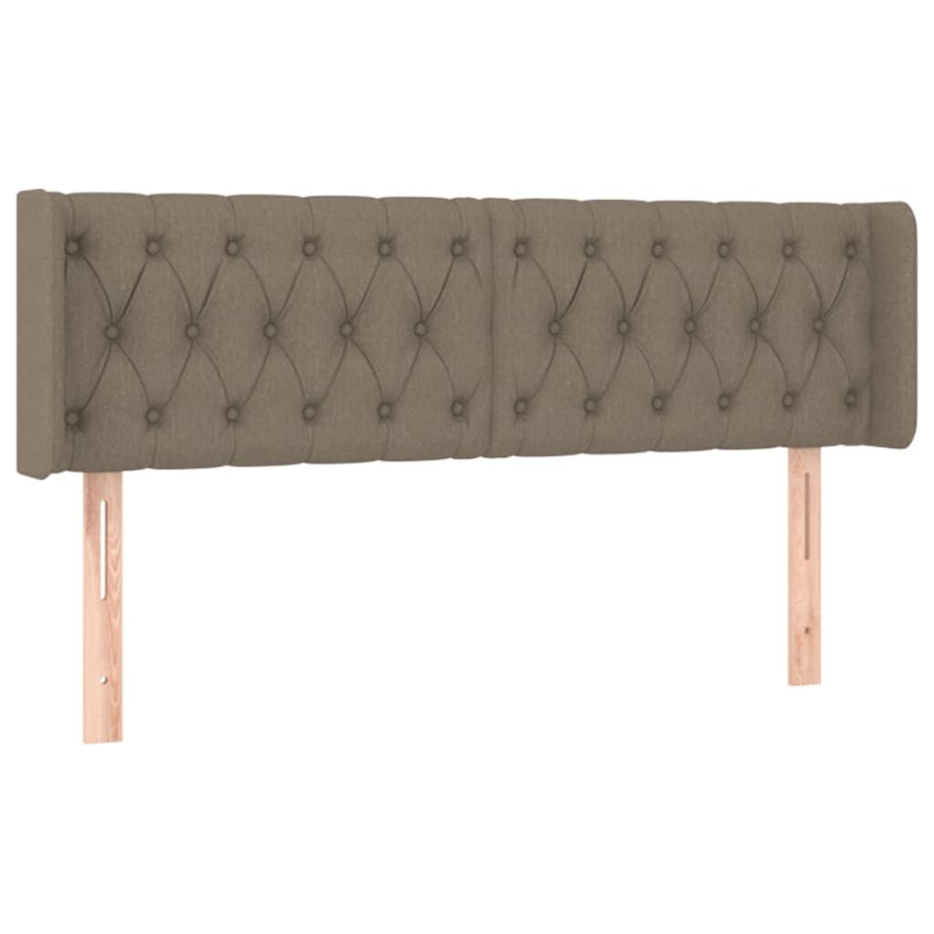 vidaXL Κεφαλάρι με Πτερύγια Taupe 147x16x78/88 εκ. Υφασμάτινο