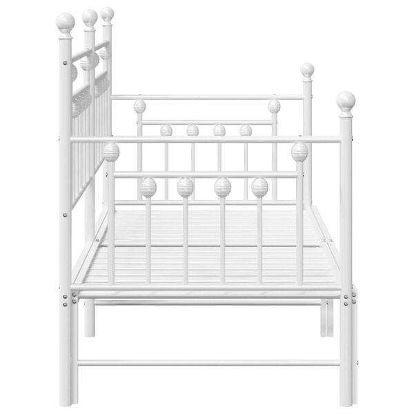 Κρεβάτι Daybed vidaXL 75x190 cm από Ατσάλι σε Λευκό