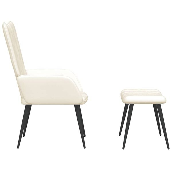 vidaXL &Pi;&omicron;&lambda;&upsilon;&theta;&rho;ό&nu;&alpha; Relax &Lambda;&epsilon;&upsilon;&kappa;ό &Kappa;&rho;&epsilon;&mu; &Beta;&epsilon;&lambda;&omicron;ύ&delta;&iota;&nu;&eta; &mu;&epsilon; &Sigma;&kappa;&alpha;&mu;&pi;ό