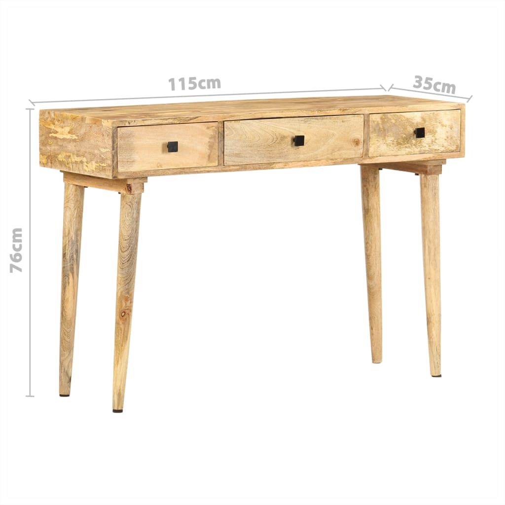 vidaXL Τραπέζι Κονσόλα 115 x 35 x 76 εκ. από Μασίφ Ξύλο Μάνγκο