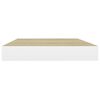 vidaXL Ράφια Τοίχου 2 τεμ. Δρυς/Άσπρο 50x23x3,8 εκ. MDF