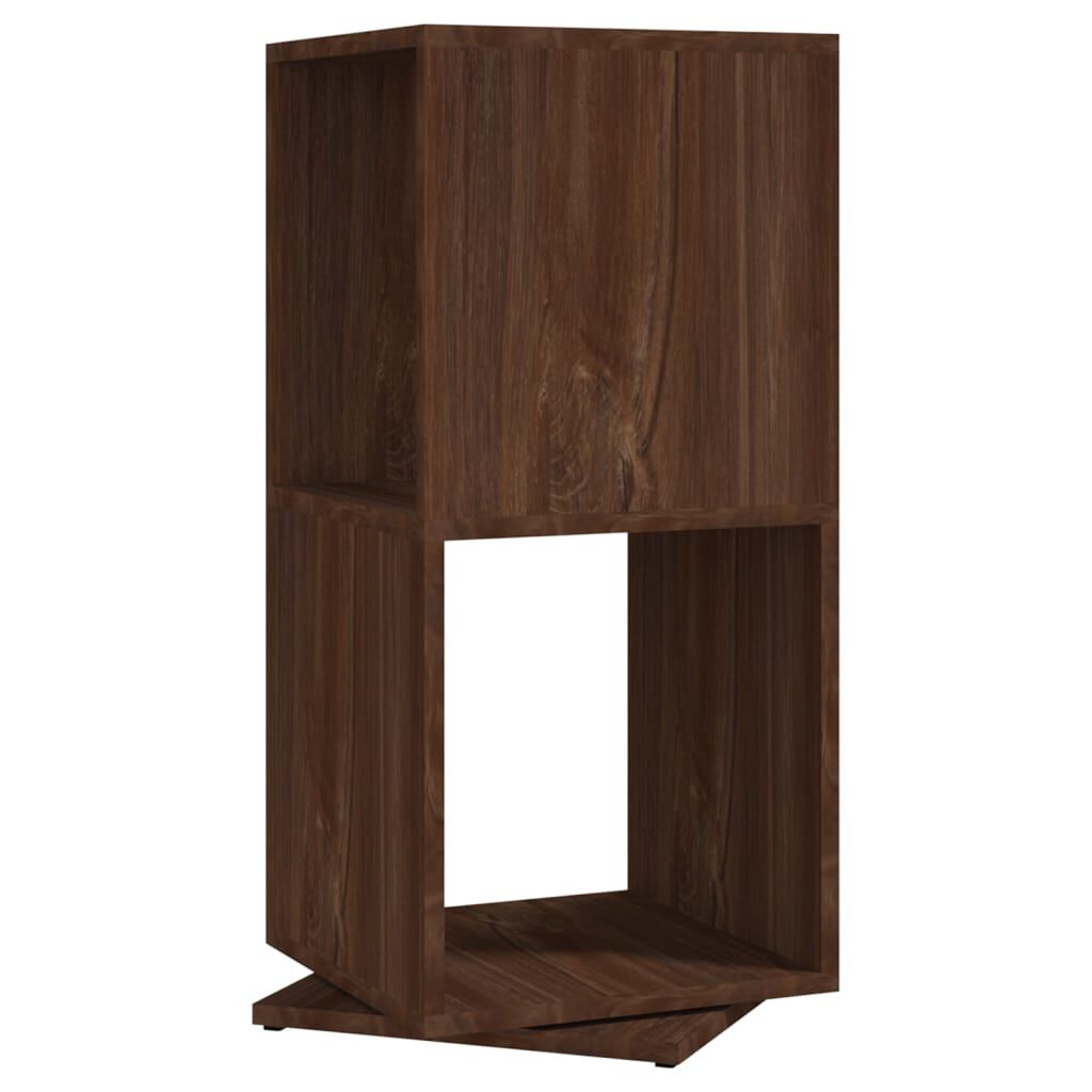 vidaXL Ντουλάπι Περιστρ. Καφέ Δρυς 34,5x34,5x75,5 εκ. Επεξ. Ξύλο