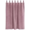 vidaXL Κουρτίνες με κουρτίνες 2 pcs Σκούρο Ροζ 140 x 140 cm Βελούδο