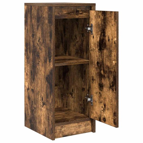 vidaXL Sideboard Καπνιστή δρυς 29,5x34x76 cm Κατασκευασμένο ξύλο