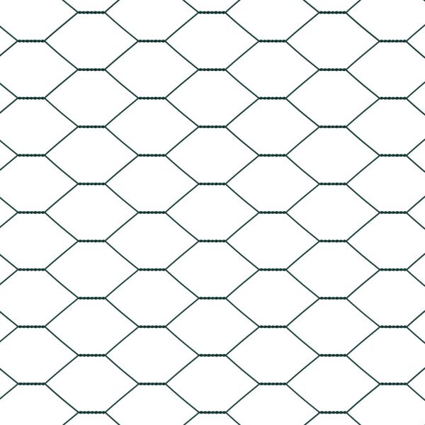vidaXL Hexagon Περίφραξη Πράσινη 1.6x100 μ Ατσάλι
