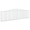 vidaXL Συρματοκιβώτια Τοξωτά 5 τεμ. 400x30x100/120 εκ. Γαλβαν. Ατσάλι