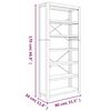 vidaXL Βιβλιοθήκη με 6 Επίπεδα 80x30x170 εκ. Μασίφ Ξύλο Ακακίας