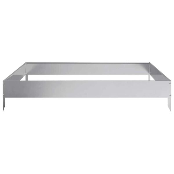 vidaXL Ζαρντινιέρα Υπερυψωμένη 100x100x18,5 εκ. Γαλβανισμένο Χάλυβα