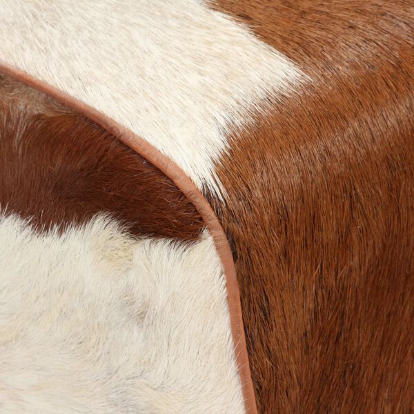 vidaXL Παγκάκι 160 x 28 x 50 εκ. από Γνήσιο Δέρμα Κατσίκας
