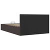 vidaXL Πλαίσιο Κρεβατιού με Αποθ. Χώρο Σκούρο Γκρι 120x200 εκ. Ύφασμα