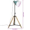 vidaXL Φωτιστικό Δαπέδου 25 W Αντικέ Μπλε 75x75x90-150 εκ. Ε27