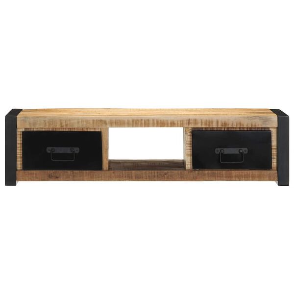 ντουλάπι τηλεόρασης vidaXL 100x30x25 cm Στερεό ακατέργαστο ξύλο Mango