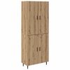 vidaXL Highboard 2 &tau;&mu;&chi;. Artisan Oak 69,5 x 34 x 180 &epsilon;&kappa;.