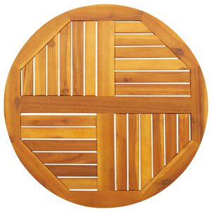 vidaXL Επιφάνεια Τραπεζιού Στρογγυλή Ø70x2 εκ. Μασίφ Ξύλο Ακακίας