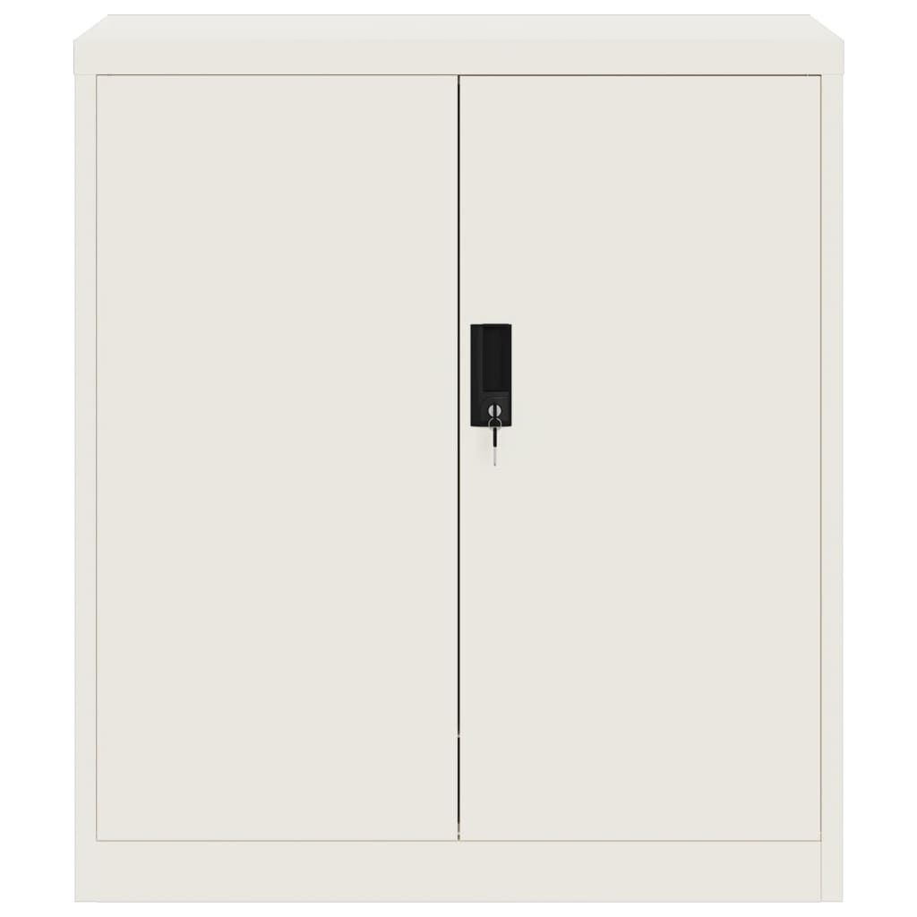 vidaXL Αρχειοθήκη Λευκή 79 x 40 x 90 εκ. από Ατσάλι