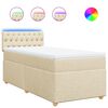 vidaXL &Kappa;&rho;&epsilon;&beta;ά&tau;&iota; Boxspring &mu;&epsilon; &Sigma;&tau;&rho;ώ&mu;&alpha; &Kappa;&rho;&epsilon;&mu; 90x200 &epsilon;&kappa;.&Upsilon;&phi;&alpha;&sigma;&mu;ά&tau;&iota;&nu;&omicron;