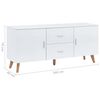 vidaXL Μπουφές Λευκός 160 x 40 x 70 εκ. από MDF