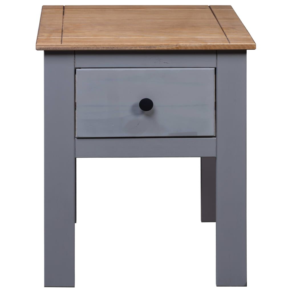 vidaXL Κομοδίνο Γκρι 46x40x57 εκ. από Ξύλο Πεύκου Σειρά Panama