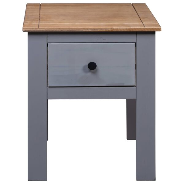 vidaXL Κομοδίνο Γκρι 46x40x57 εκ. από Ξύλο Πεύκου Σειρά Panama