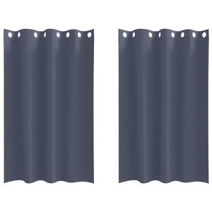 vidaXL &Kappa;&omicron;&upsilon;&rho;&tau;ί&nu;&epsilon;&sigmaf; &Mu;&alpha;ύ&rho;&eta;&sigmaf; Ύ&phi;&alpha;&nu;&sigma;&eta;&sigmaf; &mu;&epsilon; &Delta;&alpha;&chi;&tau;&upsilon;&lambda;ί&delta;&iota;&alpha; 2 pcs &Alpha;&nu;&theta;&rho;&alpha;&kappa;ί