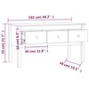 vidaXL Τραπεζάκι Σαλονιού Γκρί 102 x 49 x 55 εκ. από Μασίφ Ξύλο Πεύκου